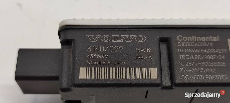 VOLVO V40 II CZUJNIK ESP 31407099