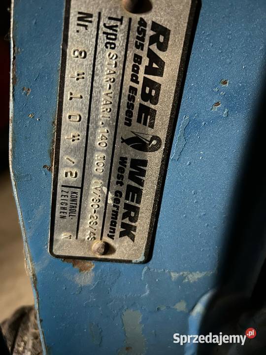 Pług Rabe Werk Vario ażur 4 skibowy opolskie Ścinawa Mała