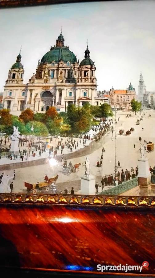 Stary Obraz Historyczny Widok Katedry lubuskie