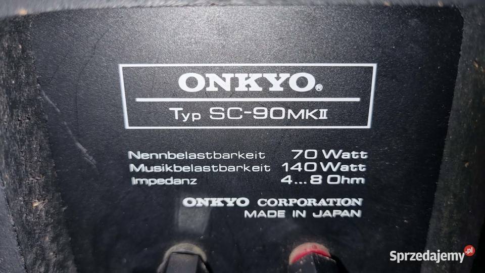 Kolumny ONKYO SC90 MK II 2x140Watt 4ohm 92dB Warta