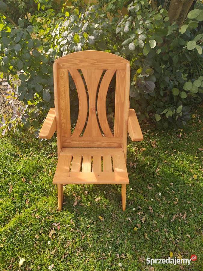 Meble ogrodowe drewniane składane meble tarasowe śląskie Kalety