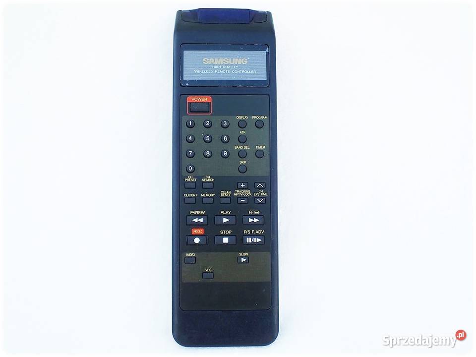 Pilot SAMSUNG do magnetowidów VCR VHS ORYGINAŁ Piloty Żary