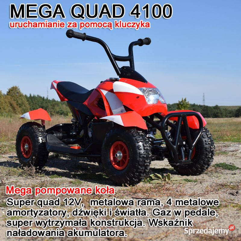 BAWIBUS Auto na akumulator MEGA WIELKI QUAD Pojazdy elektryczne i spalinowe śląskie Myszków