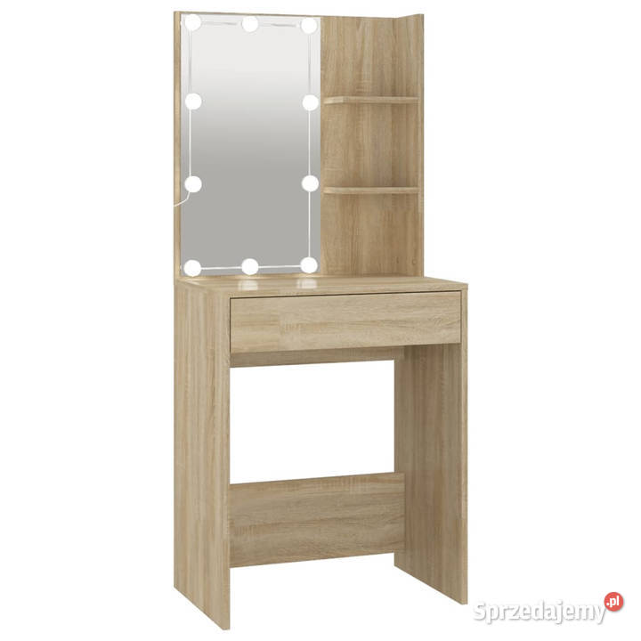 Toaletka z oświetleniem LED dąb sonoma 60x40x140 mazowieckie