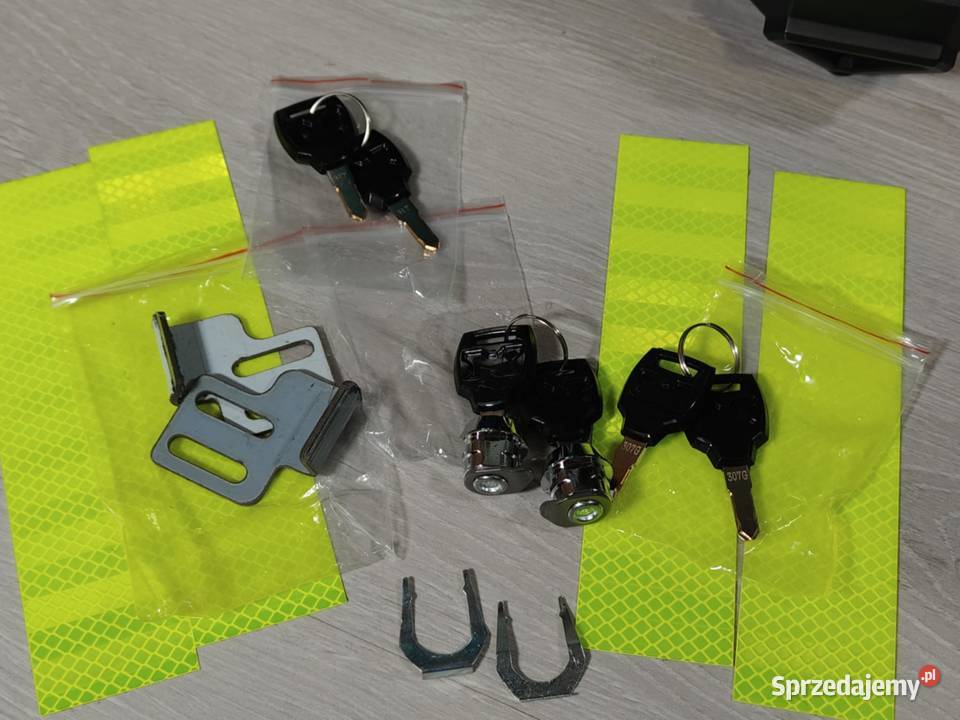 ALUMINIOWE kufry motocyklowe boczny CZARNY 2x48L