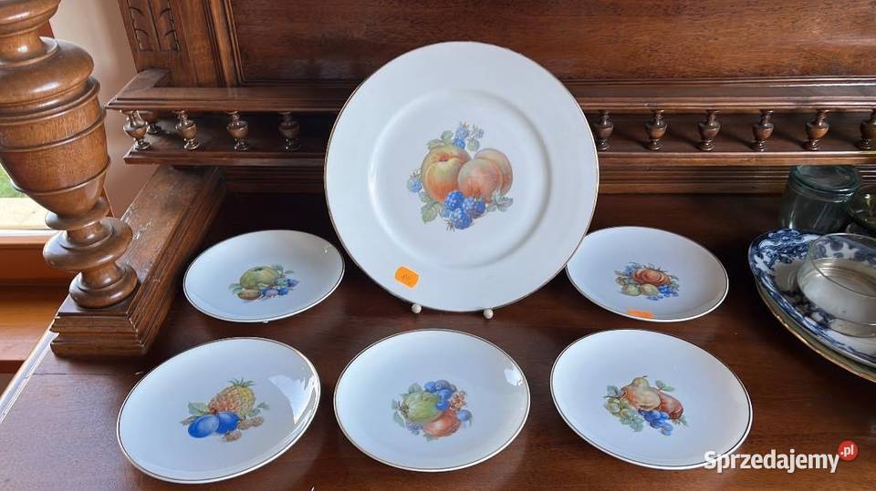 Patera i 5 talerzyków deserowych Z owocami pomorskie Gdańsk sprzedam