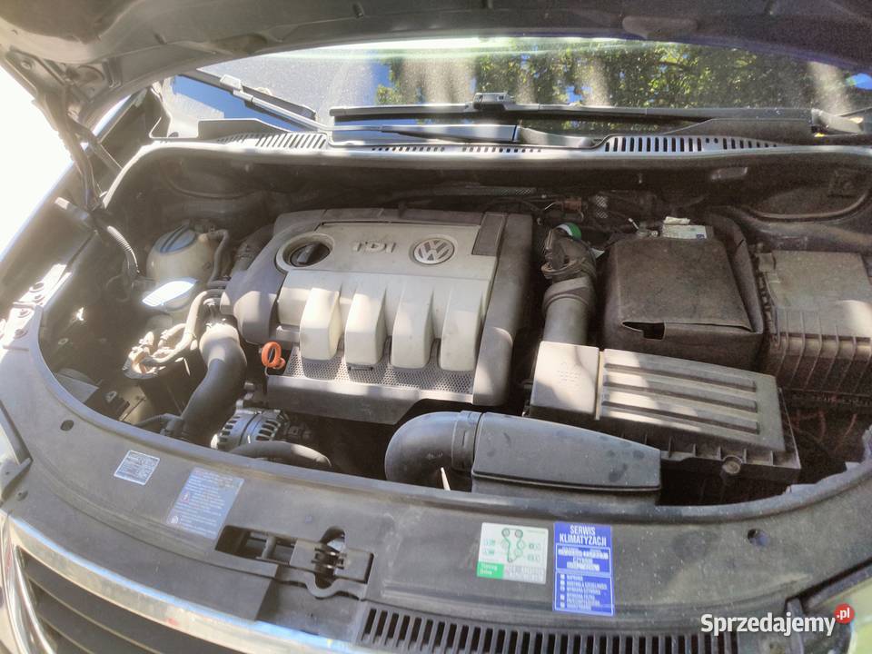 VW Touran 19 TDI Uszkodzony silnik niebieski Touran Olsztyn