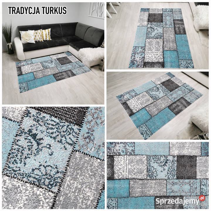 DYWAN 140X200 IDEA TRADYCJA TURKUS GĘSTY WŁOS Białystok