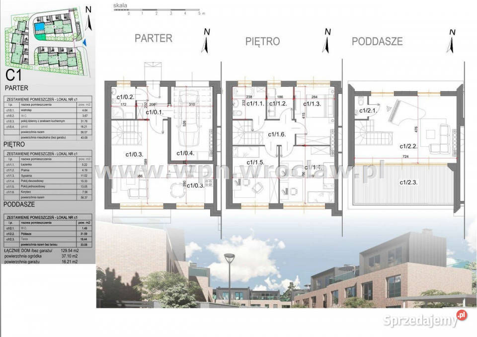 Dom bliźniak 14575 metrów Wrocław Sprzedaż
