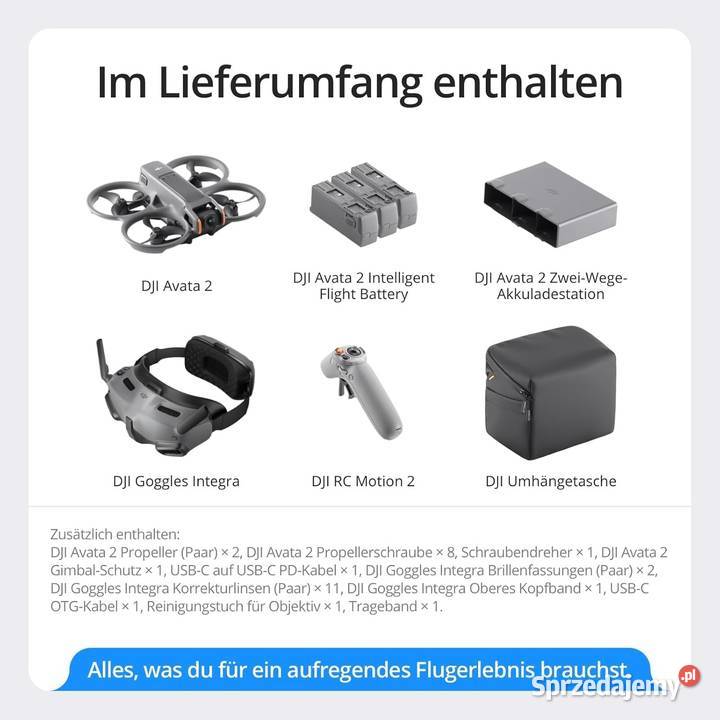 DJI Avata 2 Explorer Combo 3 akumulatory dron Rzeszów sprzedam