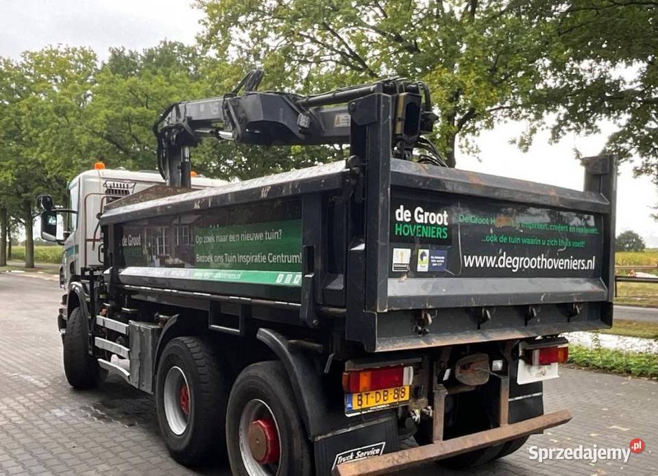 Wywrotka 7x6 z dzwigiem kabina scanis Warszawa