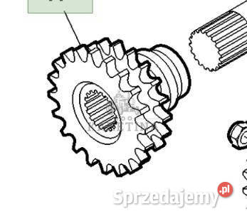 John Deere 9780CTS 9780 CTS Koło Zębate Napędowe wielkopolskie Jastrzębniki