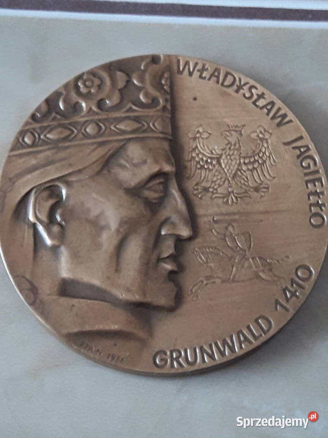 Medal z brązu Władysław Jagiełło 1410 GRUNWALD