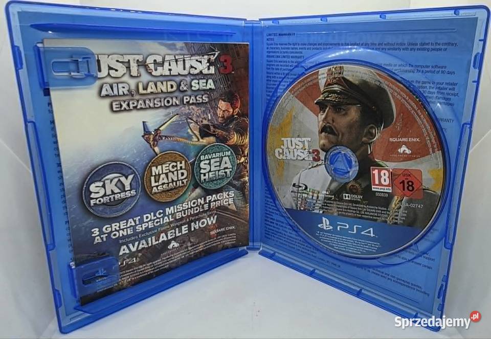 Gra Just Cause 3 4 warmińsko-mazurskie sprzedam