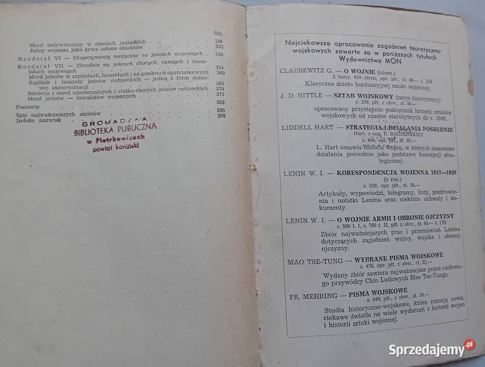 Szymon Datner Zbrodnie Wehrmachtu na jeńcach Koźminek sprzedam