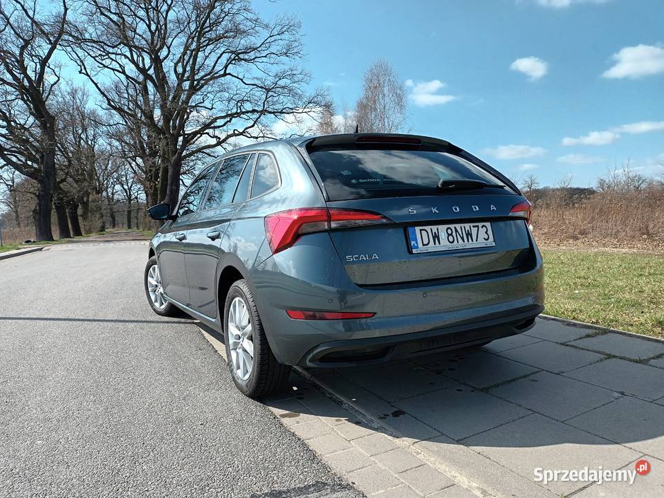 Skoda Scala śliczna Ambition 2021 r pierwszy benzyna dolnośląskie Wrocław sprzedam