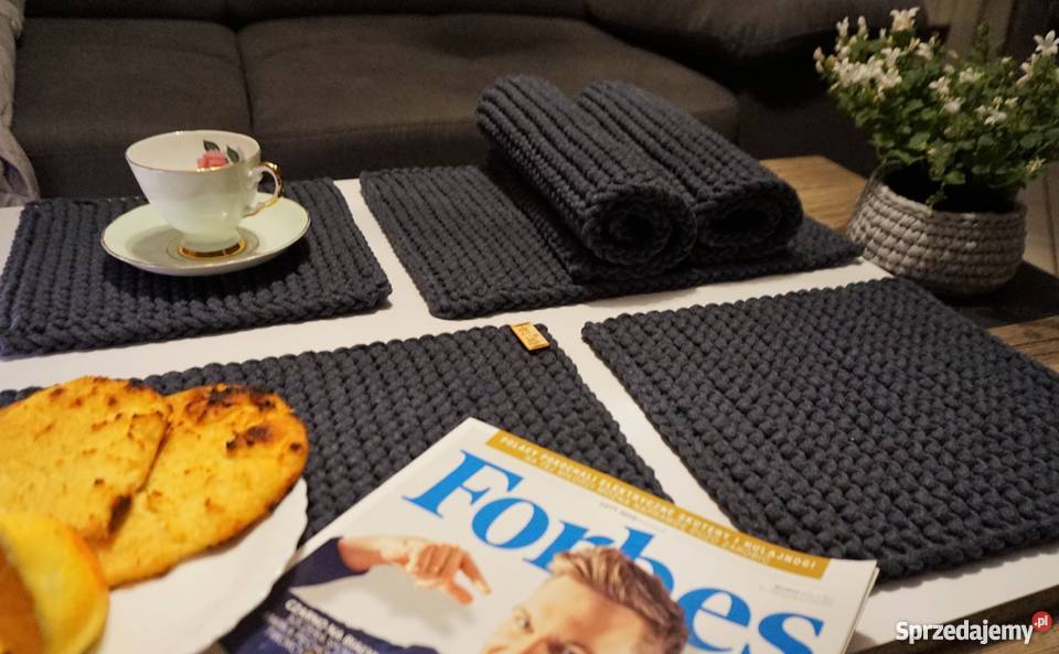 Podkładka na stół rękodzieło hand made kolory Dekoracje i ozdoby Józefów