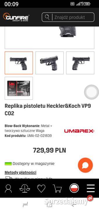 Sprzedam tanio nowy fajny pistolet wiatrówka HK świętokrzyskie Kielce