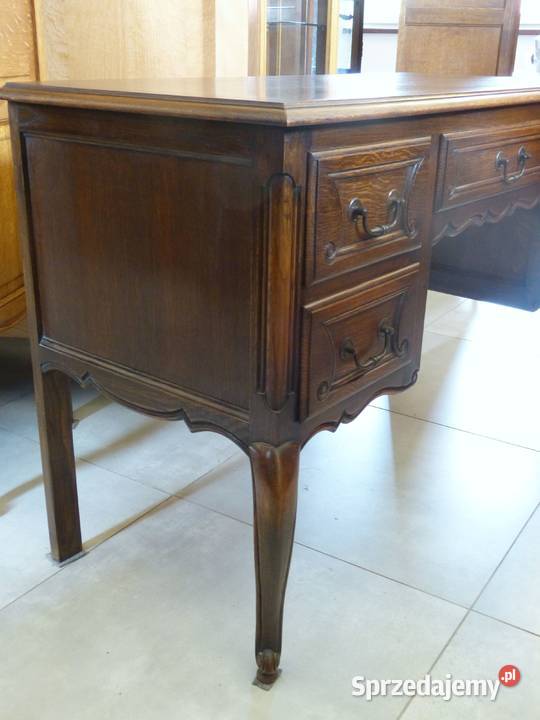 Piękne dębowe biurko ludwikowskiesklep Dąbrowa sprzedam