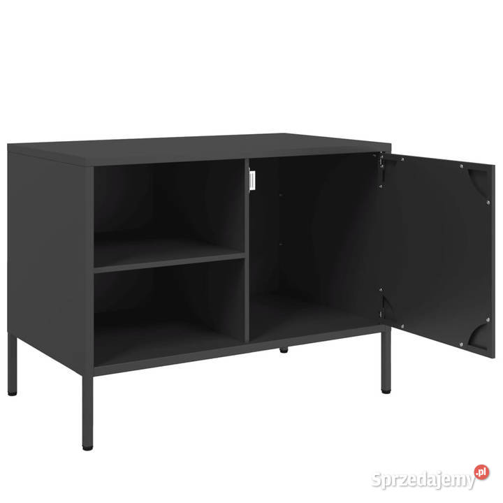 Szafki pod telewizor 2 czarne 68x39x505 stalowe mazowieckie Warszawa sprzedam