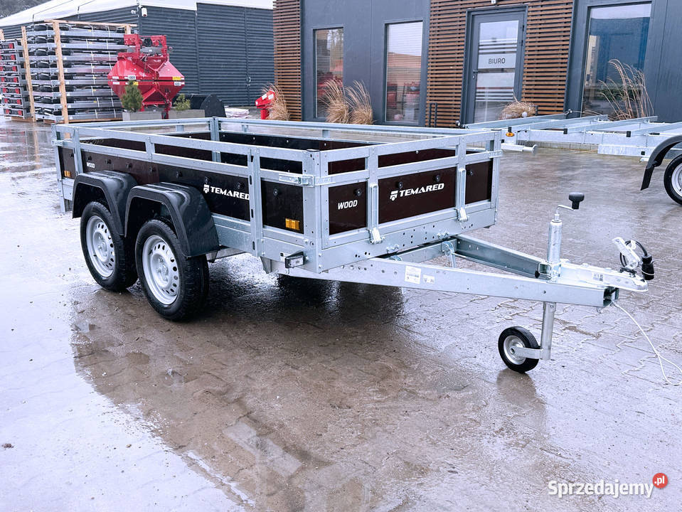 Przyczepka TEMARED WOOD 26122 KIPP DMC 750 burty Cegielsko