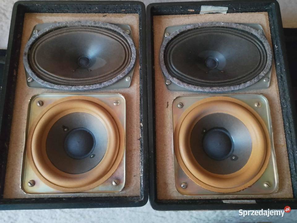 Kolumny retro drewniane głośnikowe RFT Concert dolnośląskie