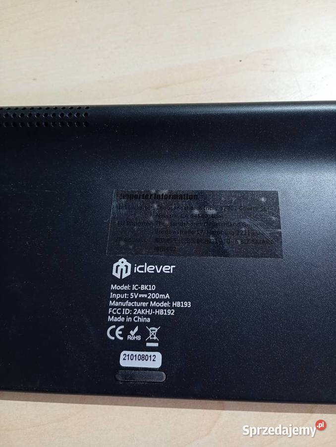 Klawiatury i Clever ICBK10 pudełko mazowieckie Przysucha