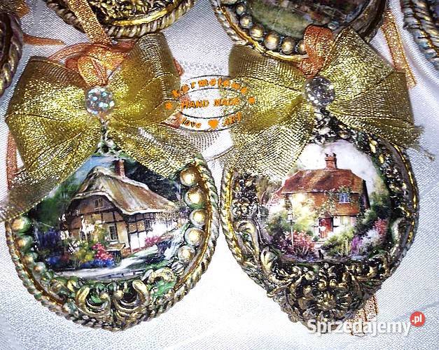 Ozdoby choinkowe komplet 10 medaliony bombki Warszawa sprzedam