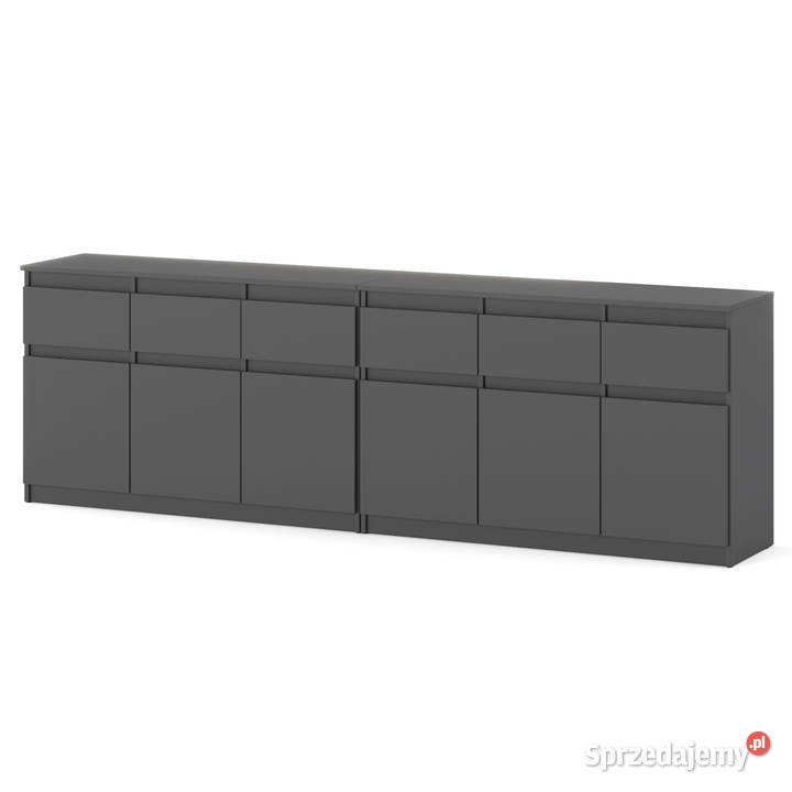 Komoda Pojemna Duża 6 Szuflad Nowoczesna Szafka 75cm Elbląg
