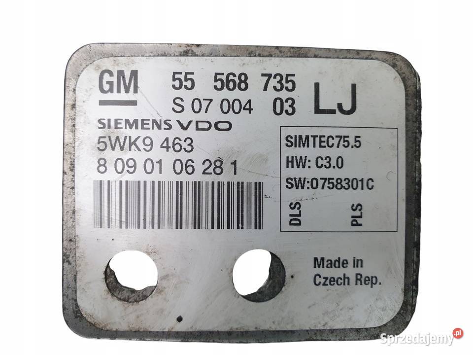 STEROWNIK SILNIKA ECU Opel Astra H 16 16V Z16XER osobowe Chełm