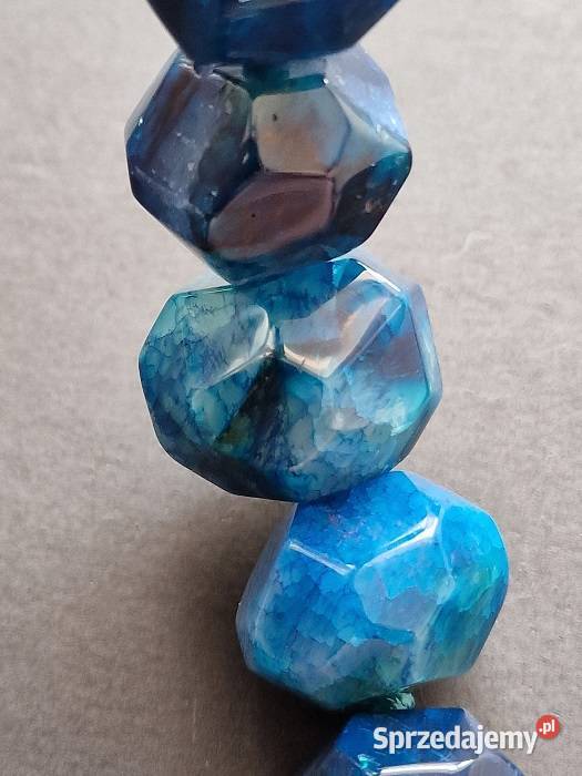 NATURALNY AGAT AŁTAJSKI NASZYJNIK ETNO ART Częstochowa