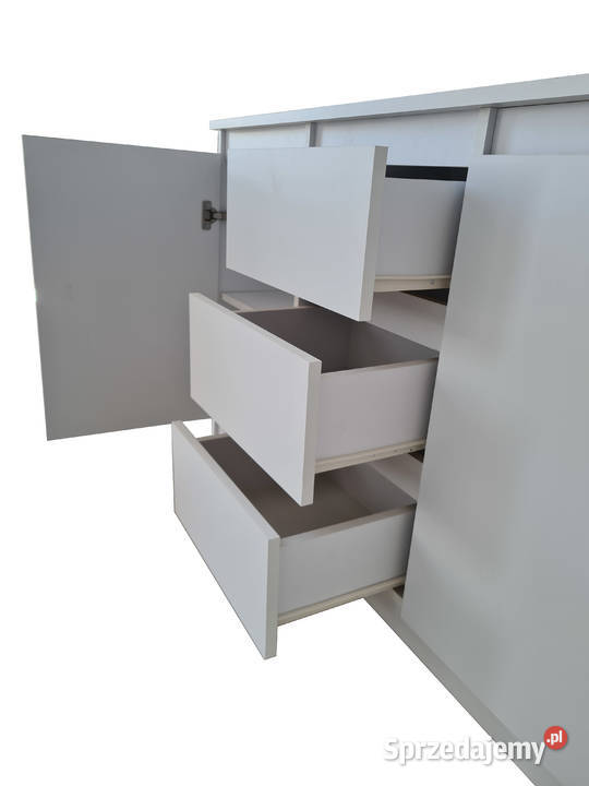 Komoda Biała Z 3 Szufladami 120 Do Salonu 35cm Elbląg