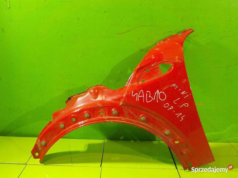CLUBMAN I R55 08r blotnik lewy przod CHILI RED mazowieckie Suków sprzedam