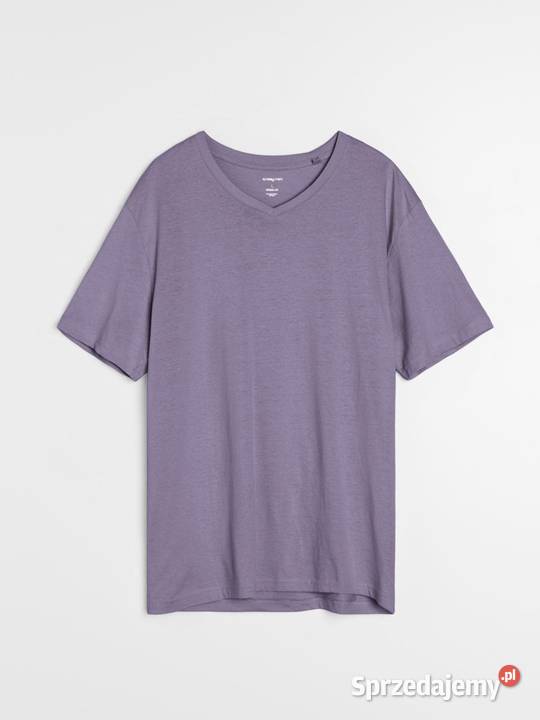 fioletowy tshirt męski Sinsay Olkusz