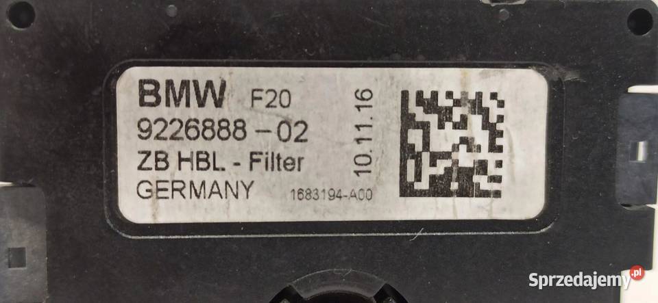 BMW F20 FILTR PRZECIWZAKŁÓCENIOWY 9226888 osobowe Pozostałe dolnośląskie