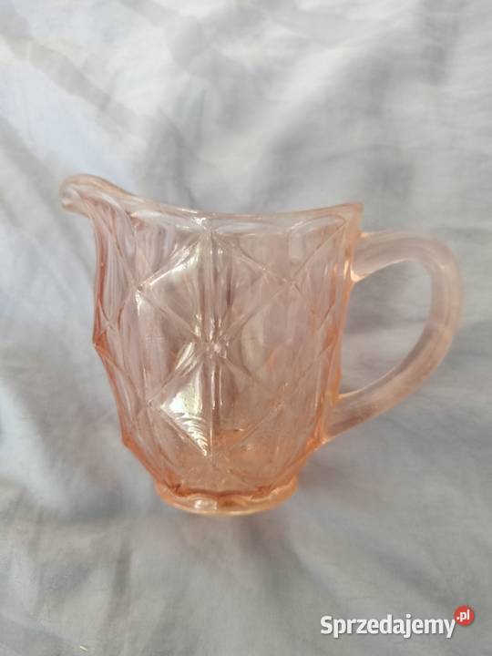 Mlecznik różowy Rozalinowy szkło dzbanuszek Choszczno