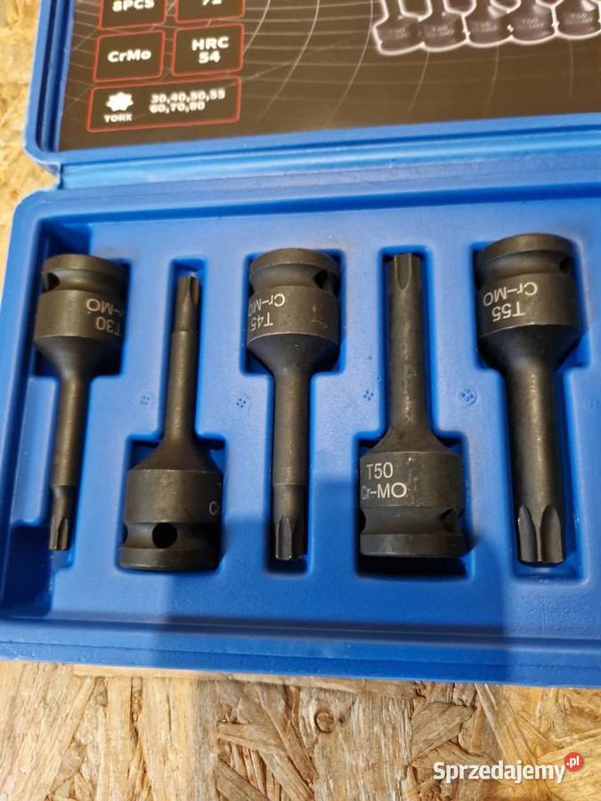 Zestaw 8 nasadek trzpieniowych do kluczy Klucze udarowe sprzedam