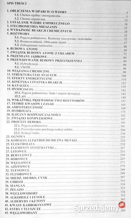 Chemia wybór testów maturzystów i kandydatów na Chełm