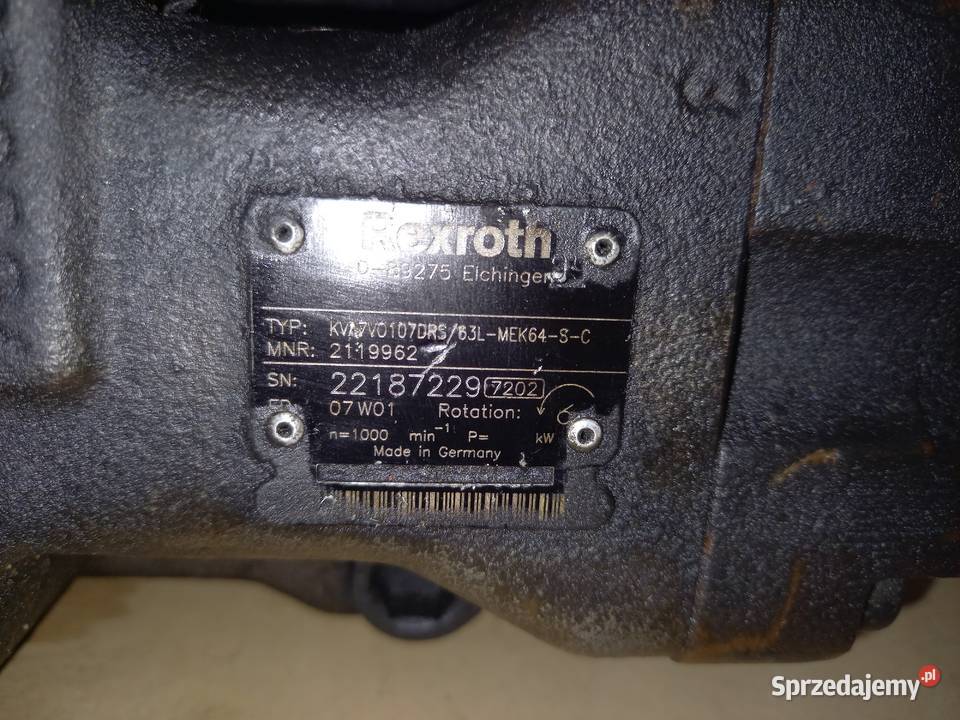 Pompa hydrauliczna Rexroth KVA7V0107DRS 63L podkarpackie