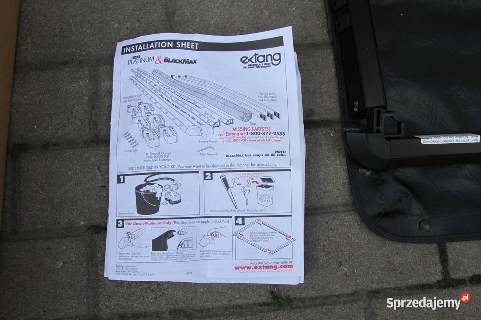 Plandeka zabudowa na skrzynię ładunkową VW Pasłęk sprzedam