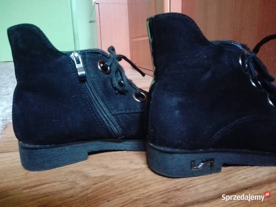 Półbuty skórzane i zamszowe 37 38 Łódź