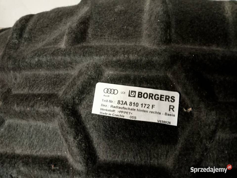 AUDI Q3 83A NADKOLE PRAWE TYŁ 83A810172F LEWE Rakoniewice