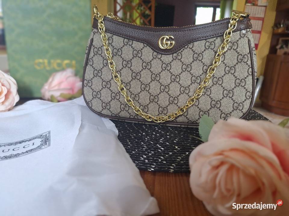 Torebka damska Gucci ophidia shoulder bag beige Strzyżów