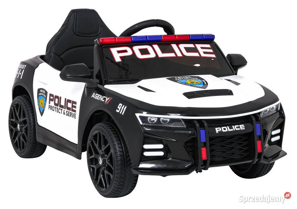 Pojazd Policja 911 Agency Czarny 10.7kg Łopuszno