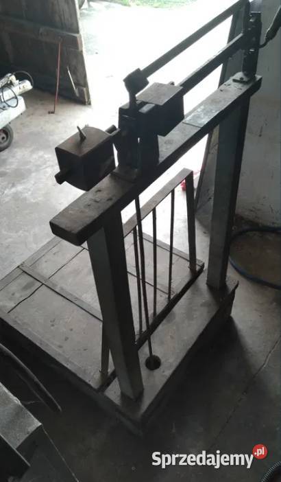 Waga towarowa magazynowa drewniana do 200 Antyki, Sztuka, Kolekcje łódzkie