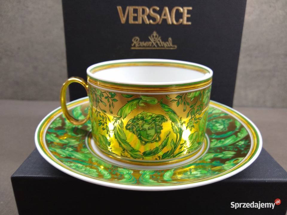 Filiżanka Rosenthal Versace Medusa Garland Green Kalisz