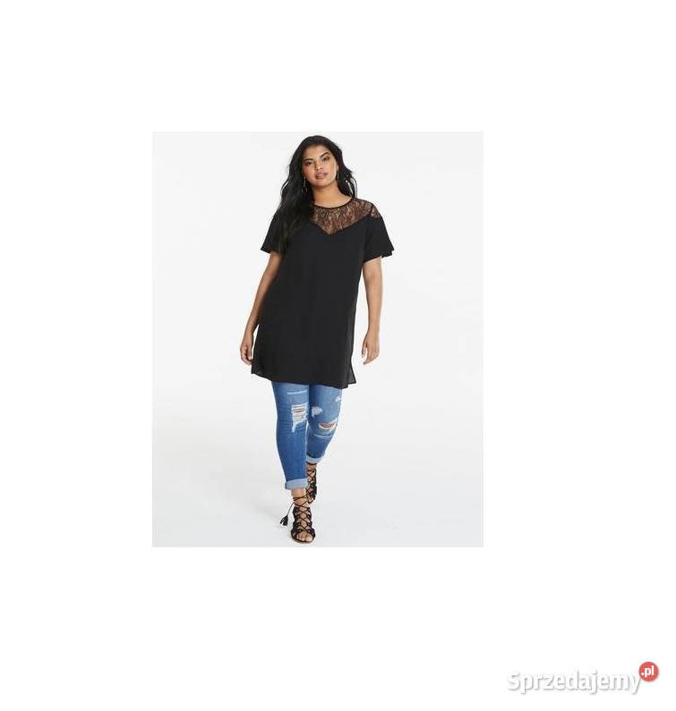 40 bluzka tunika czarna z koronką Capsule 98 śląskie Gaszowice sprzedam