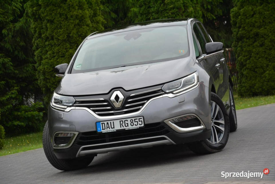 Renault Espace Full Led Skóry Navi Kamera BLIS szary mazowieckie Ostrów Mazowiecka