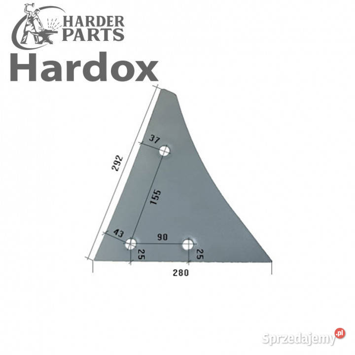 Pierś HARDOX 619120P 619168P części do pługa Suwałki sprzedam