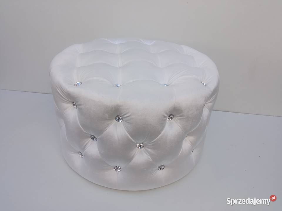 PUFA Ławka GLAMOUR pikowana okrągła Dom i Ogród Poznań